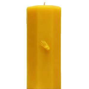  Fireball Glyph Pillar Beeswax Candle