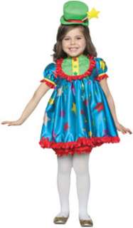 Girls Baby Star Clown Costume   Clown Costumes