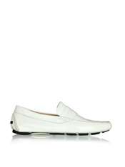 White Patent Leather Car Shoe by D&G   White   Buy Shoes Online at my 