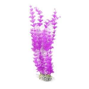   Aquarium Fish Tank Purple Decorative Plastic Plant 11.8