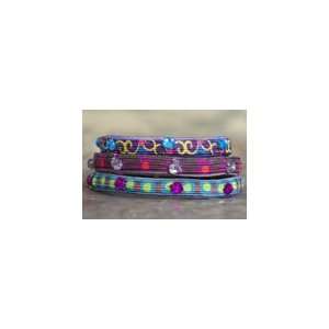 Elastic Hair Band Bracelets Purples Bright Colors & Designs ~ Natural 