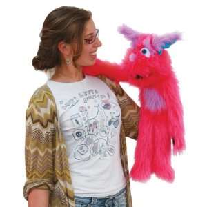 Squawk Pink Monster Hand Puppet  Toys & Games  