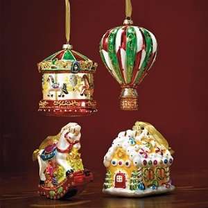  Set of Four Heirloom Christmas Ornaments   Frontgate 