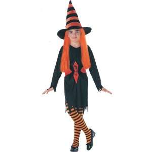    Striped Witch Childrens Halloween Costumes Orange Toys & Games