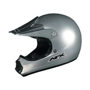   FX 86R Off Road Solid Full Face Helmet XX Large  Silver Automotive