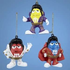 ELVIS M&MS BLOW MOLD ORNAMENT, SET OF 3 ASSORTED   Christmas 