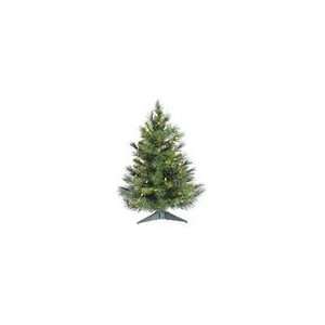  3 Pre Lit Cheyenne Pine Artificial Christmas Tree   Clear 