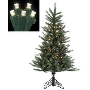 4.5 Pre Lit Tiffany Spruce Slim Artificial Christmas Tree 