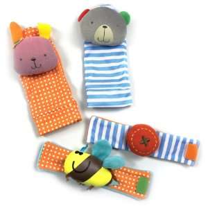  Bobbie & Friends Foot Finder and Wrist Rattle Set Toys 