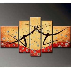   Decorative Oil Painting Hand Painted Wall Art 5 Piece