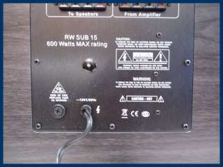   Acoustic Audio 15 600 Watt powered Subwoofer Surround speaker  