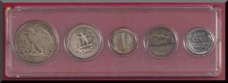 US 1943 War Coin Collection 5 Coins 90% Silver Bullion  