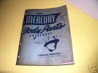 1952 Mercury Body Parts Catalog  