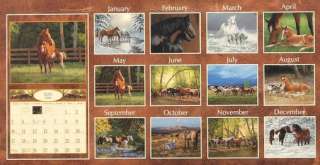 NEW 2009 LANG HORSES IN THE MIST WALL CALENDAR  