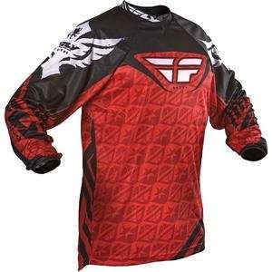    Fly Racing Kinetic Jersey   2009   Large/Black/Red Automotive