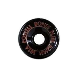  Powell Bones Elite roller skate wheels 62mm 103a   Black 