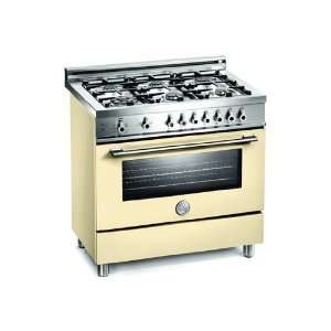    X366GGVCR Bertazzoni Cream 36 Six Burner Gas Range Appliances