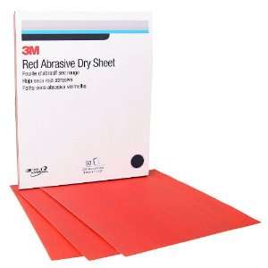  3M 01530 Red 9 x 11 P100 Grit Abrasive Dry Sheet, (50 