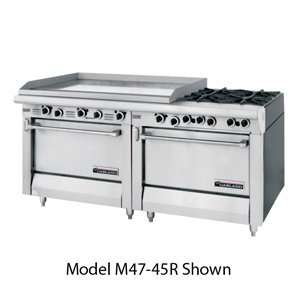   Burner 68 Gas Range with 45 Griddle and 2 Standard Ove Everything