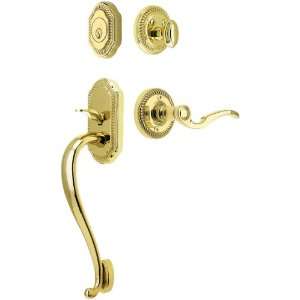   Entry Lock Set in PVD Finish with Windsor Knob and 2 3/4 Backset