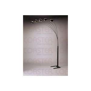   Black Finish Overhead Sofa Floor Lamp w/ Dimmer