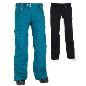  686 Womens Snowboard Pants Smarty Fave Teal Dobby Sports 