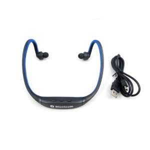 Blue Sports Stereo Wireless Bluetooth Headset Earphone Headphone for 