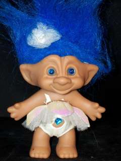  Ace Novelty Ballerina Troll Wishnik Doll Blue Hair Original Clothes 