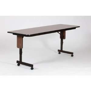com 96 W x 24 D Panel Leg Folding Seminar Table with Adjustable Leg 