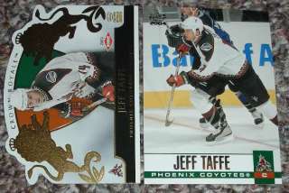 Jeff Taffe 2 card lot Phoenix Coyotes RC /2299 NHL  