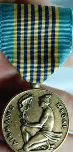 Air Force Airmans Military Medal Ribbon USAF Valor Pin  