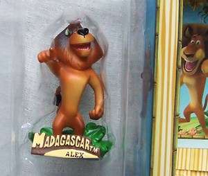 MADAGASCAR ALEX THE LION TOY FIGURINE WITH COLLECTOR CARD  