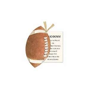  Football & Raffia Invitation Adult Birthday Invitations 