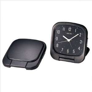  Seiko QXT003KRH Black Matte Travel Alarm Clock