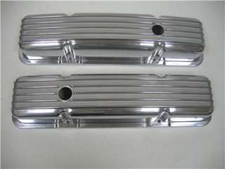 Valve Covers SBC Chevy Aluminum Short Finned W/Gasket  