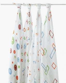 New ADEN +/and ANAIS 4 Muslin Swaddling Baby Blankets Boutique Shower 