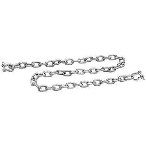 Inch x 4 Ft Galvanized Anchor Lead Chain with 5/16 Inch Shackles 
