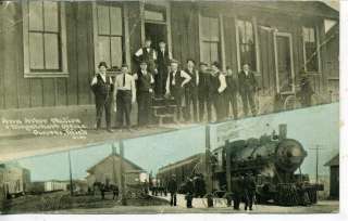   MICHIGAN ANN ARBOR RAILROAD DEPOT VINTAGE POSTCARD TRAIN STATION 1912