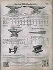 1912 AD Paragon Vulcan Rail Plow Anvils Combination Combined Vises 