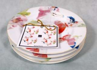 222 Fifth Spring Beauty Fine China Appetizer Plates New  