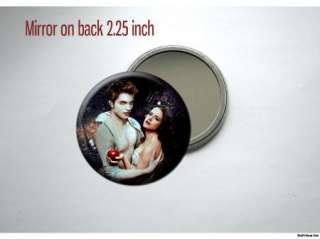Twilight Bella and Edward Apple Vampires Pocket /Purse Mirror  