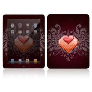  Apple iPad 1st Gen Skin Decal Sticker   Double Hearts 