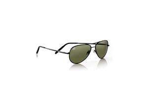 Serengeti Aviator Sunglasses, Small   Gunmetal Frame, 555nm Polarized 