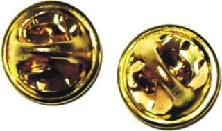 general gold colored military uniform stars pins set of 2