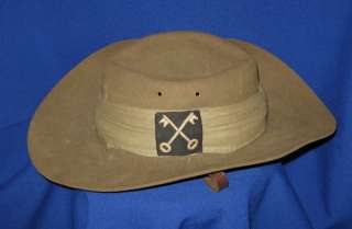 Vintage WWII British Army 2nd Infantry S.E.A.C. Jungle Bush Hat Cross 