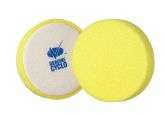 Yellow Fine Velcro Premium Cutting Foam Pad. 4 in. (100 mm) Diameter 