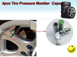 4pcs Car Auto tyre Tire Pressure Monitor Valve Stem Caps Indicator 36 