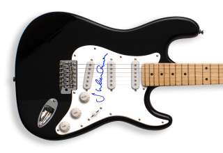 Julian Lennon Signed Autographed Black S Type Guitar  