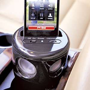 Auto Tune iPhone Cell  Player Car Cup Holder Speaker  