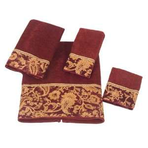   Arabesque Tapestry Brick Fingertip Towel By Avanti